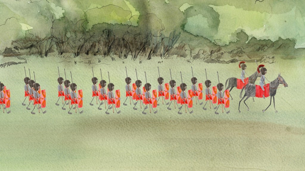 Roman Soldiers march towards Mancetter