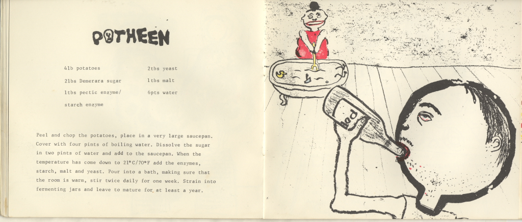 Poteen Recipe from Madame Potatoe Cookbook by Emma Calder