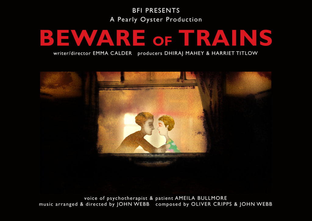 Beware of Trains poster